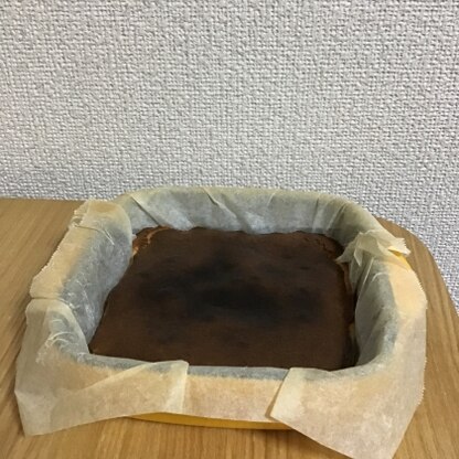 ニトリで買った器に対して、
量がちょうど良かったです。

混ぜて焼くだけなので、
簡単に作れました。

美味しかったです（＾∇＾）